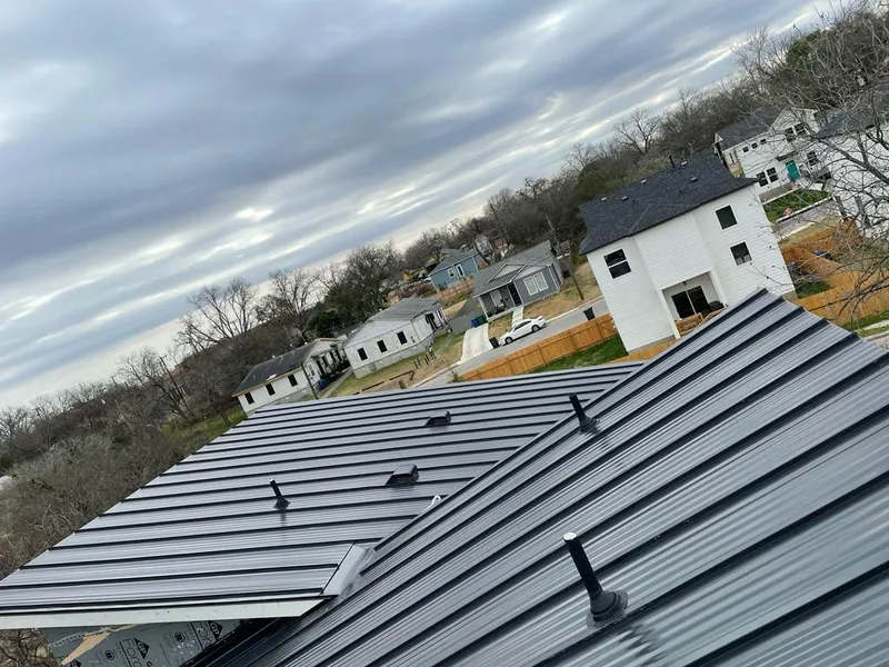 Standing seam metal roof panels with vents for Skylight Repair in East Brandywine
